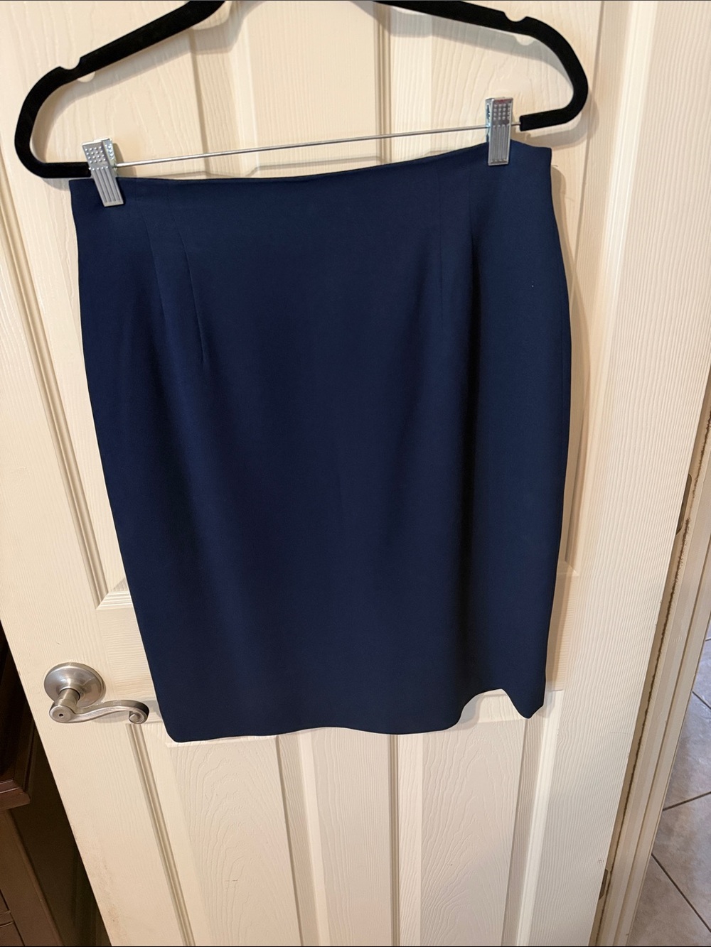Evan Picone Navy Pencil Skirt